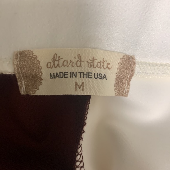Altar’d State Two Toned Faux Suede Mini Skirt Size Medium - Picture 3 of 5